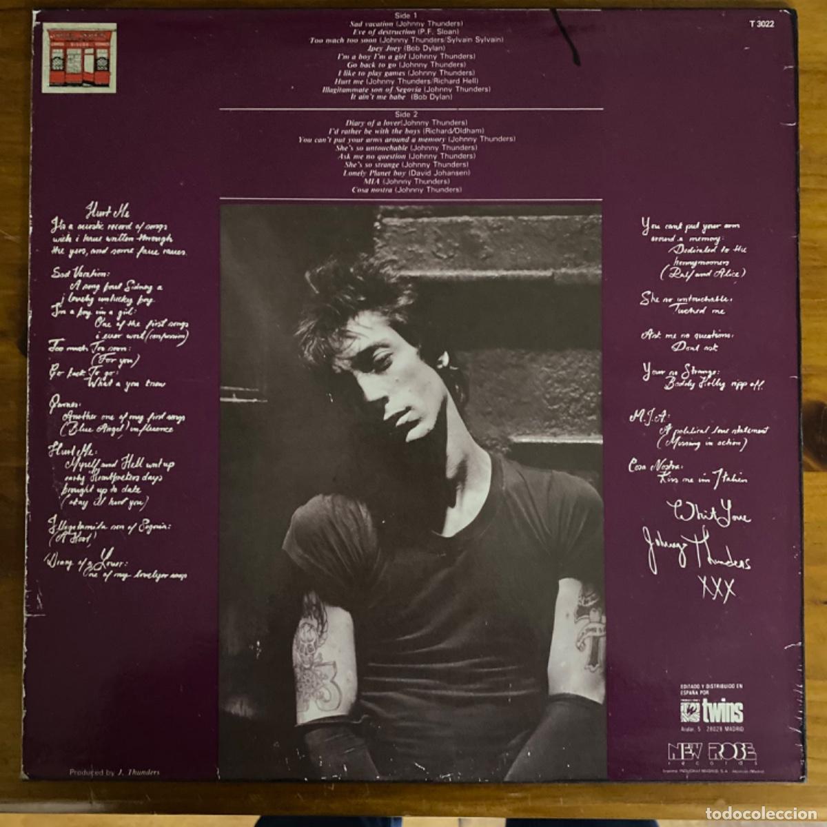 Discos de vinilo: JOHNNY THUNDERS HURT ME - Foto 2