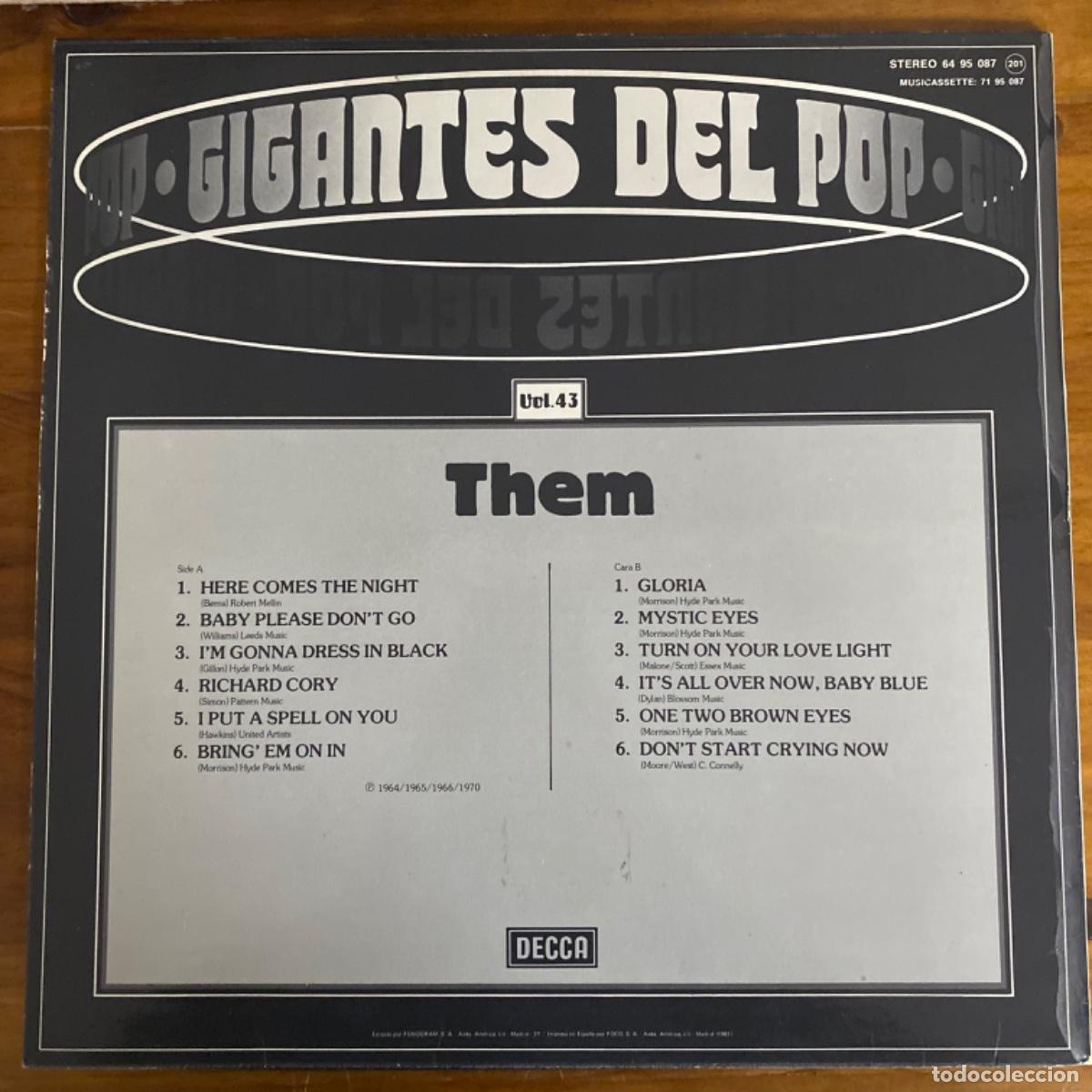 Discos de vinilo: THEM GIGANTES DEL POP - Foto 3
