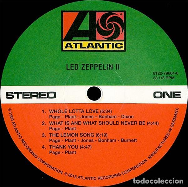Discos de vinilo: vinilo Led Zeppelin &lrm;&ndash; Led Zeppelin II - Foto 3