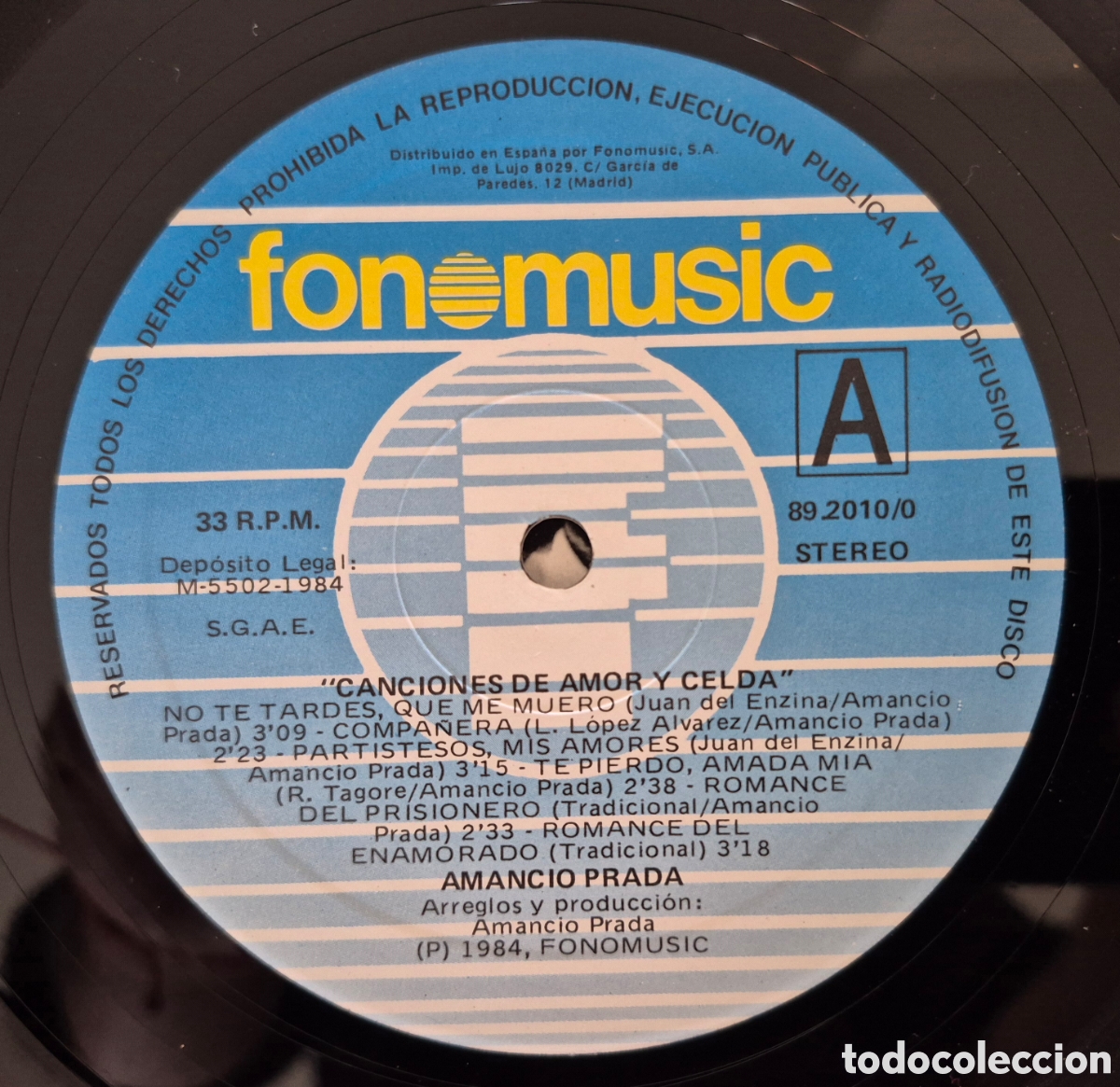 Discos de vinilo: Disco vinilo Amancio Prada 1984 - Foto 4