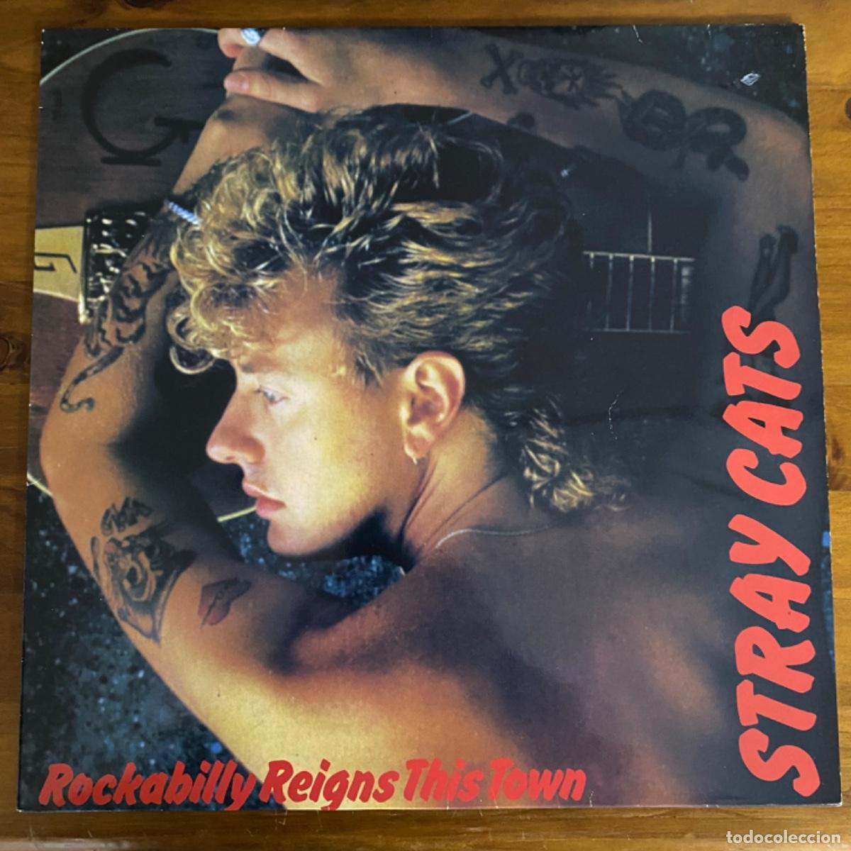 Discos de vinilo: STRAY CATS ROCKABILLY REIGNS THIS TOWN - Foto 1
