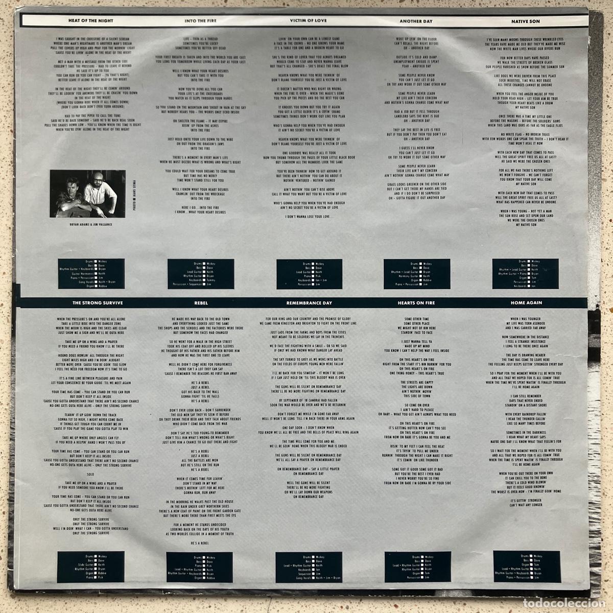 Discos de vinilo: Bryan Adams &lrm;&ndash; Into The Fire, Germany 1987 A&M Records - Foto 3