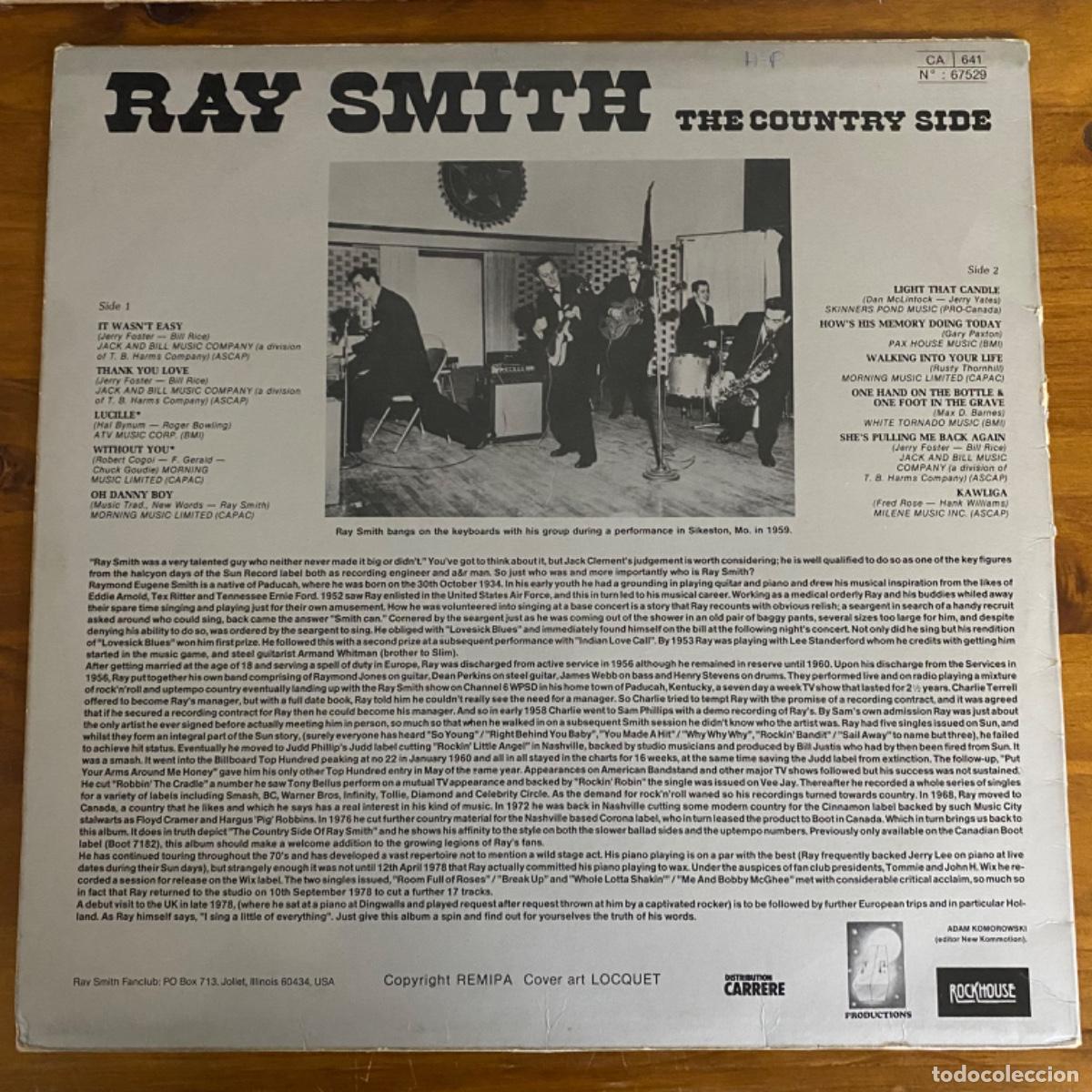 Discos de vinilo: RAY SMITH COUNTRY SIDE - Foto 2