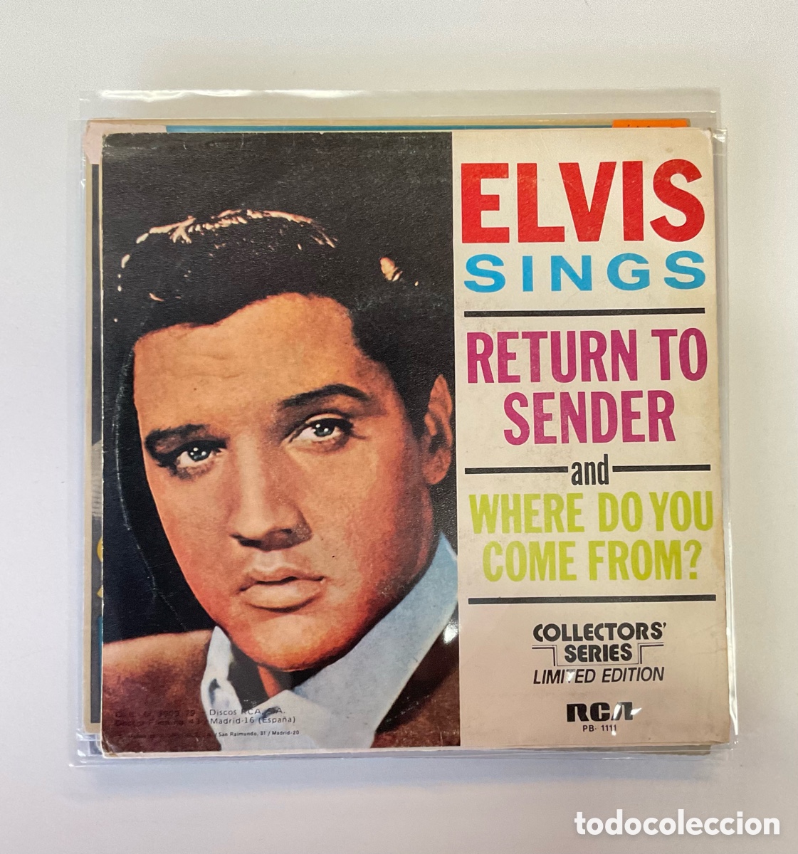 Discos de vinilo: ELVIS PRESLEY. Return To Sender. - Foto 2