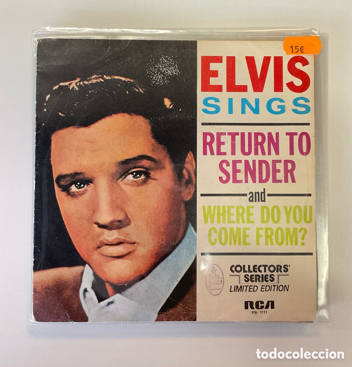 Discos de vinilo: ELVIS PRESLEY. Return To Sender. - Foto 1