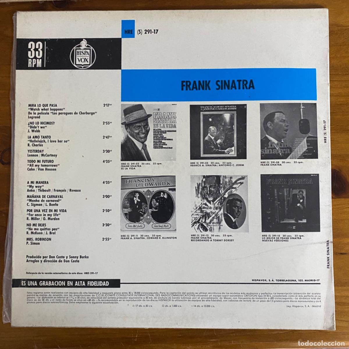 Discos de vinilo: FRANK SINATRA A MI MANERA - Foto 2