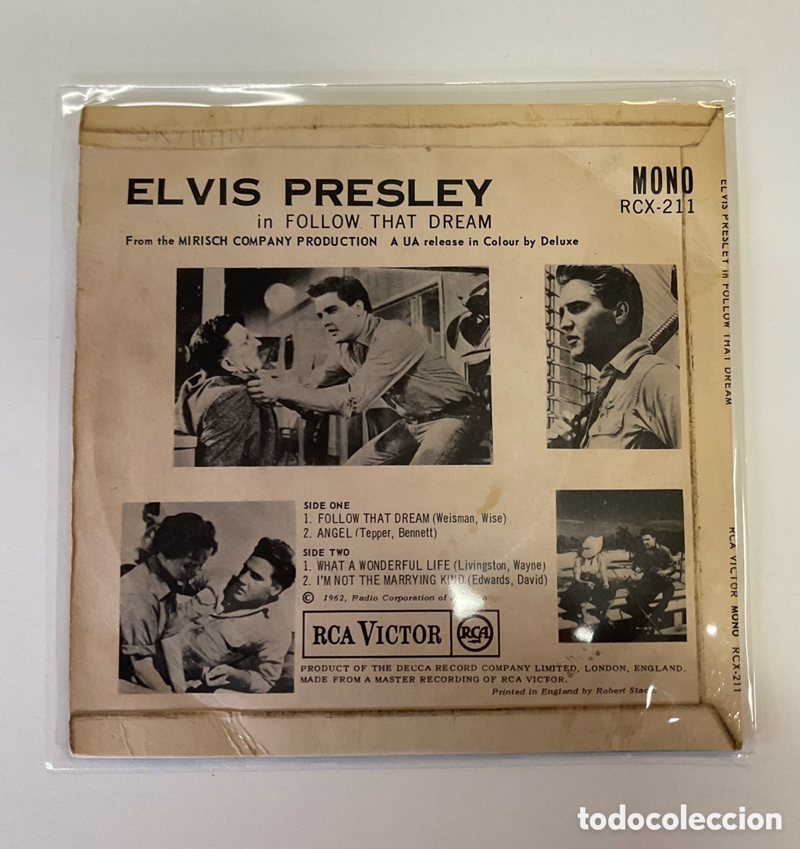 Discos de vinilo: ELVIS PRESLEY. Follow That Dream. UK - Foto 2