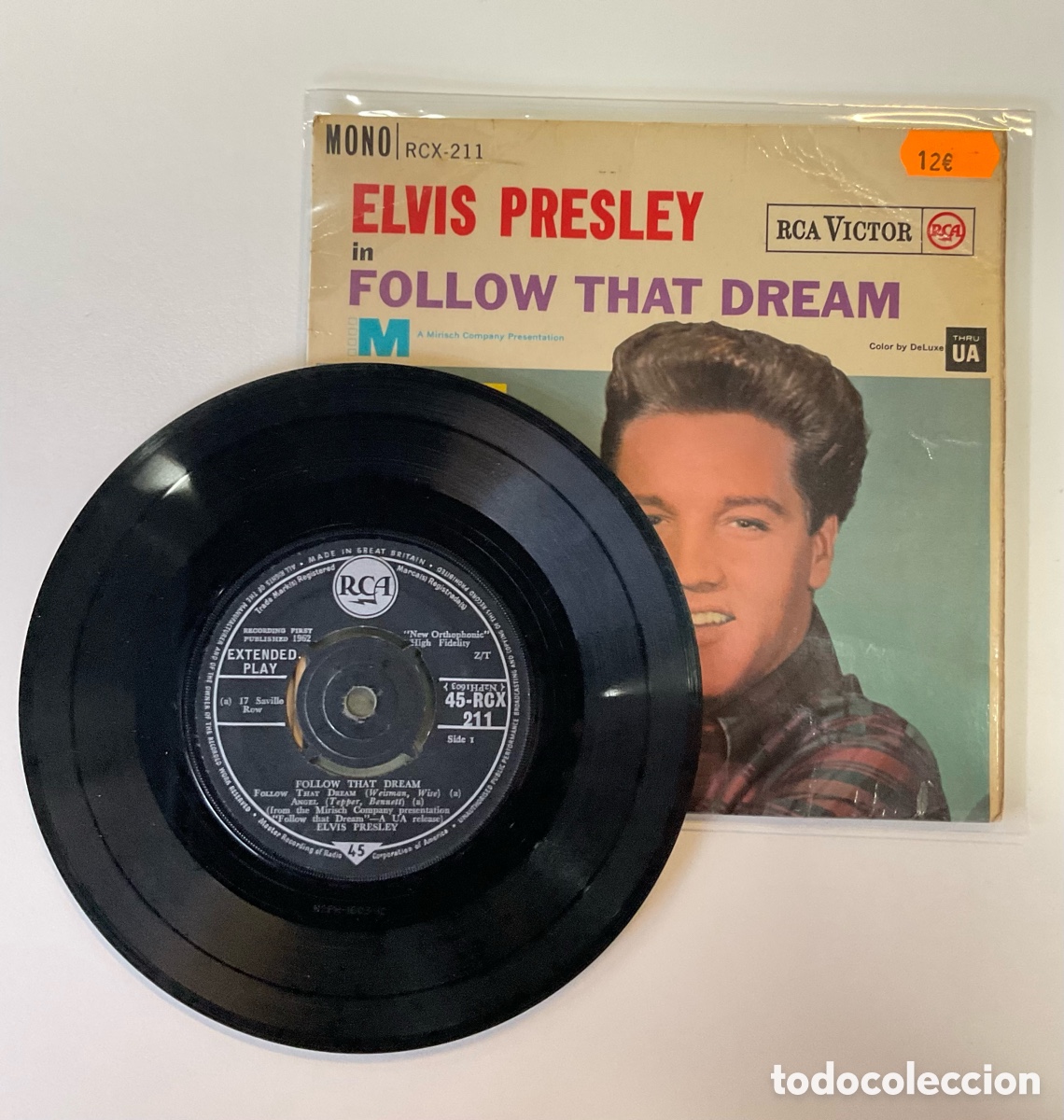 Discos de vinilo: ELVIS PRESLEY. Follow That Dream. UK - Foto 3