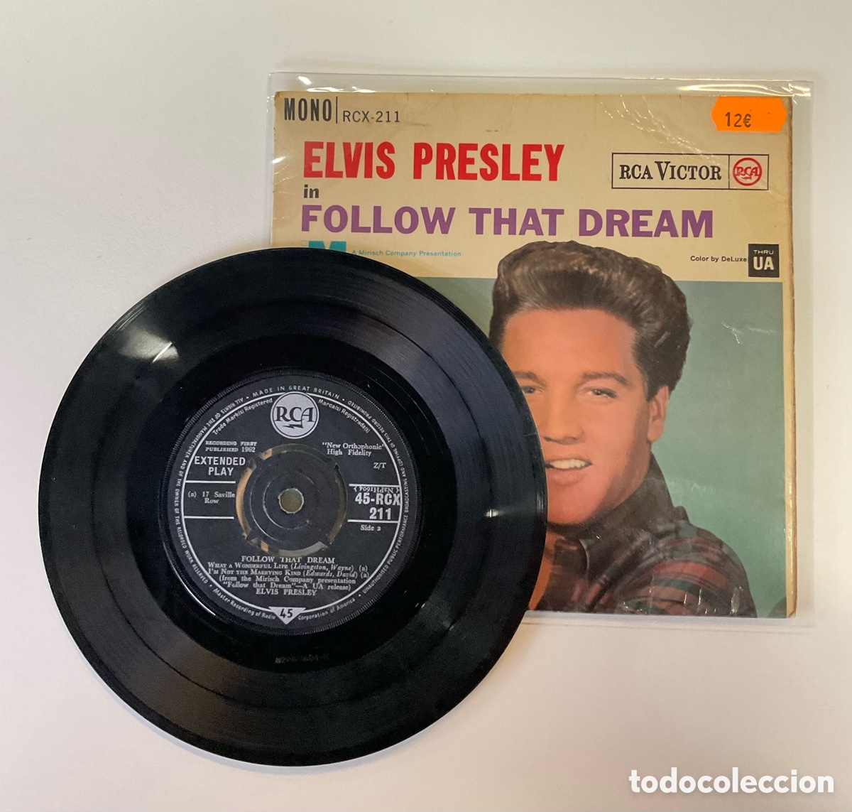 Discos de vinilo: ELVIS PRESLEY. Follow That Dream. UK - Foto 4