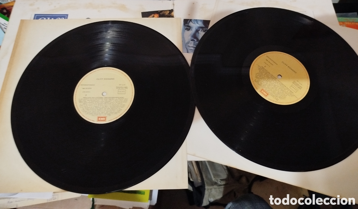 Discos de vinilo: Cliff Richard - Private Collection. Doble disco - Foto 2