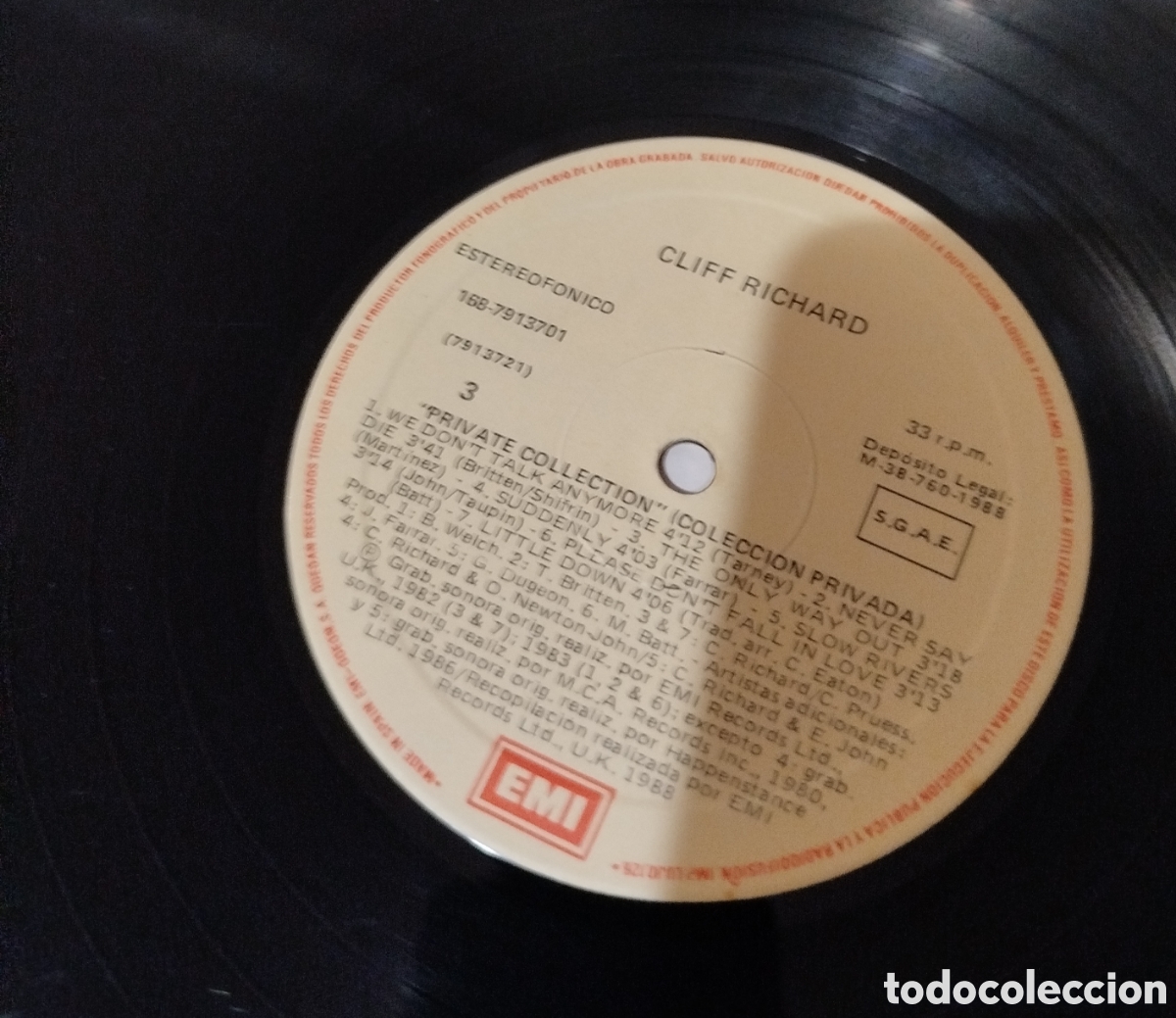 Discos de vinilo: Cliff Richard - Private Collection. Doble disco - Foto 3