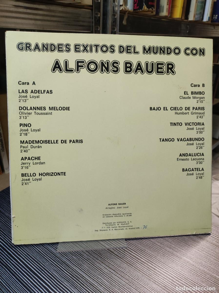 Discos de vinilo: Alfons Bauer &ndash; Grandes &Eacute;xitos Del Mundo Con Alfons Bauer - Foto 2