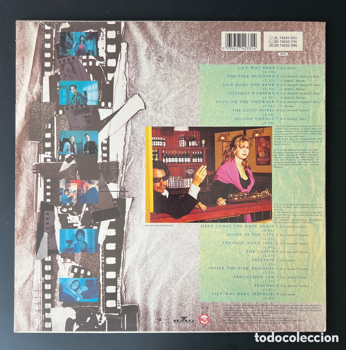 Discos de vinilo: DAVID A .STEWART -CANDY DULFER --- LILY WAS HERE - Foto 2