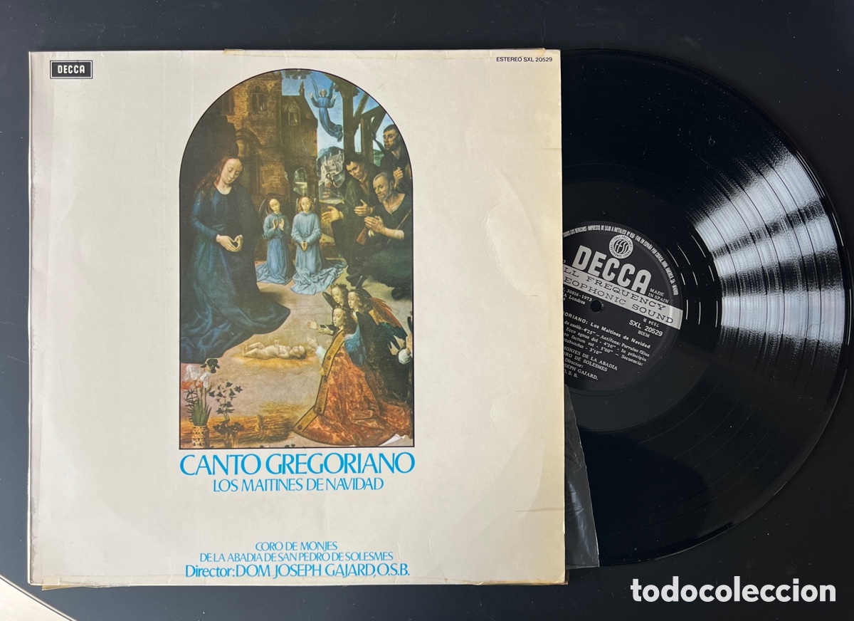 Discos de vinilo: Canto Gregoriano (Los Maitines De Navidad) - Foto 1