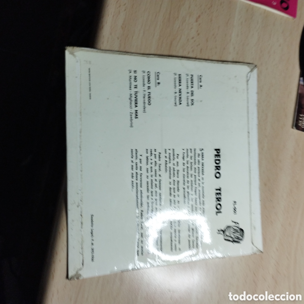 Discos de vinilo: EP 7&rdquo; Pedro Terol 1966 Sierra Nevada + 3 - Foto 2