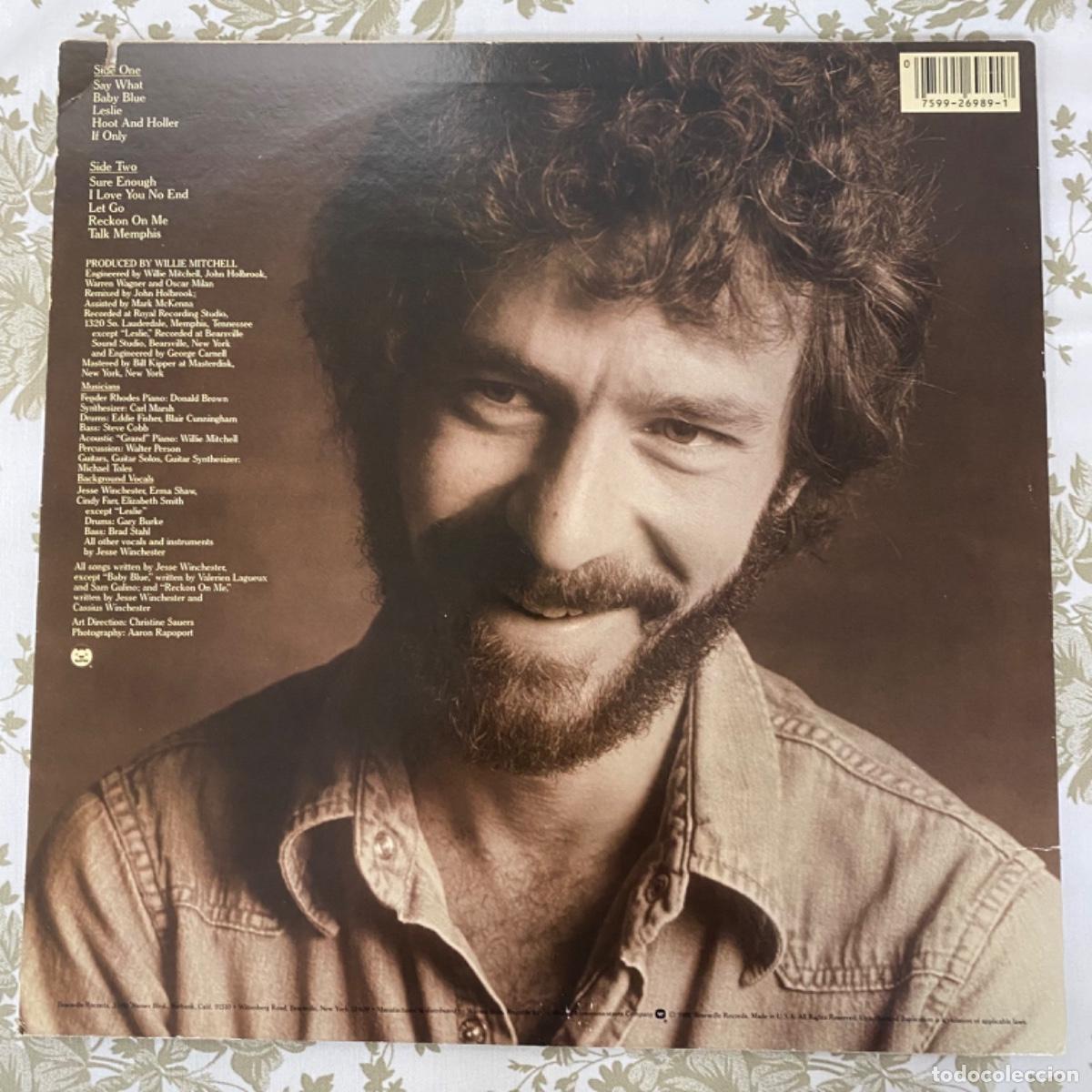 Discos de vinilo: JESSE WINCHESTER TALK MEMPHIS - Foto 2