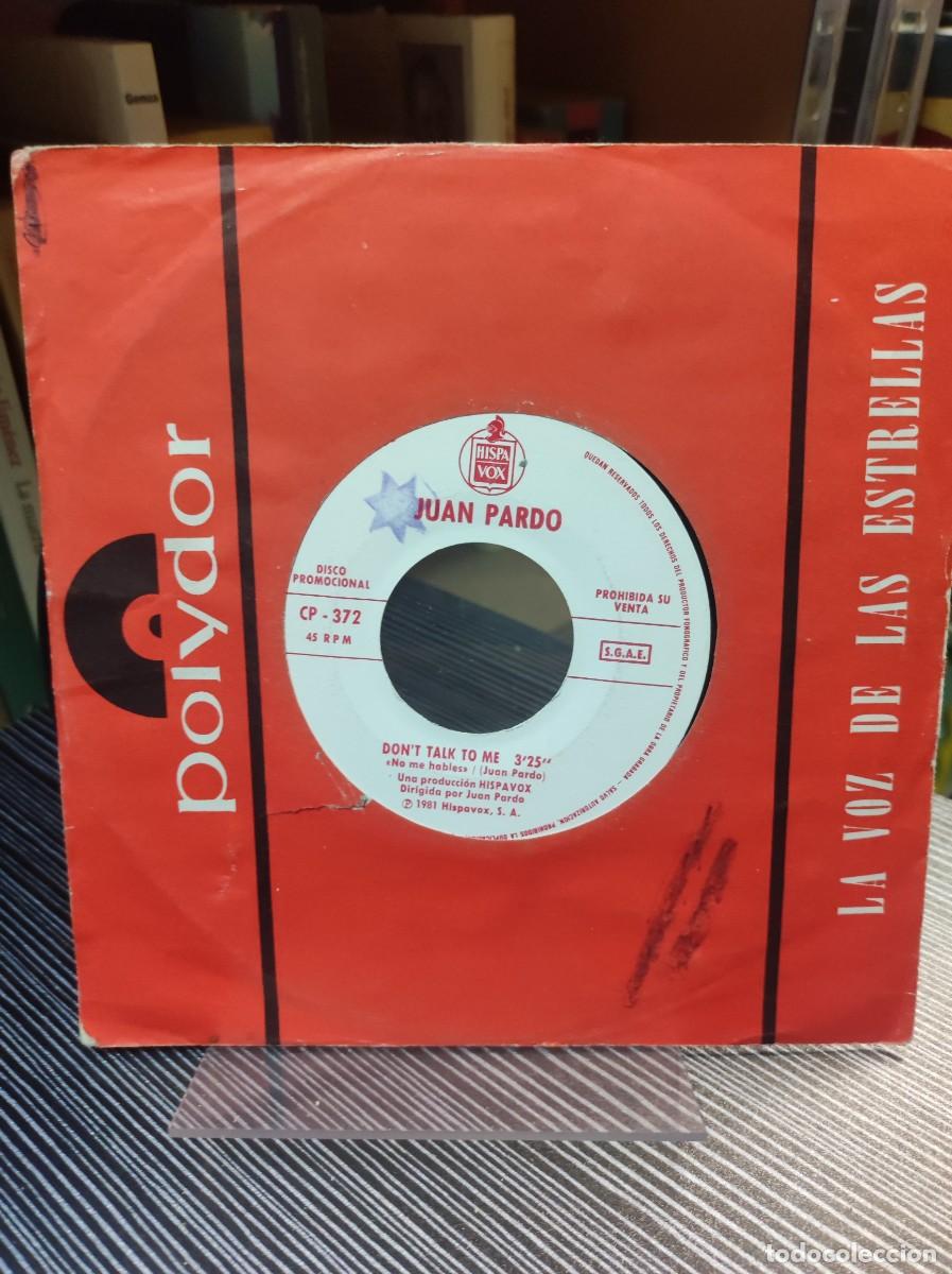 Discos de vinilo: Juan Pardo &ndash; No Me Hables - Foto 2