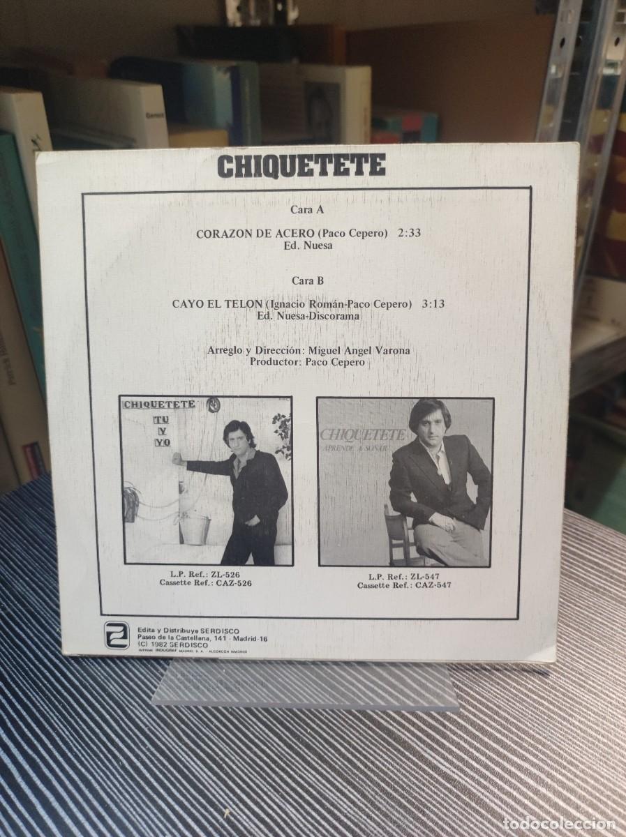 Discos de vinilo: Chiquetete &ndash; Coraz&oacute;n De Acero - Foto 2