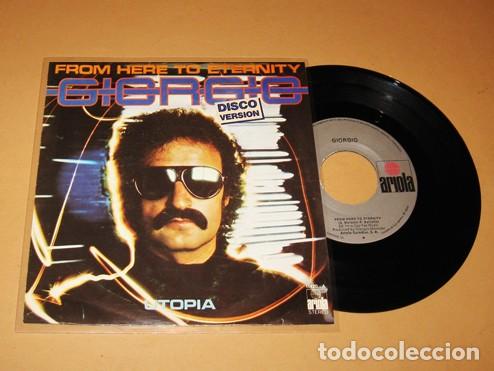 Discos de vinilo: GIORGIO MORODER - FROM HERE TO ETERNITY - SINGLE - 1977 / MUSICA ELECTRO DISCO - Foto 2