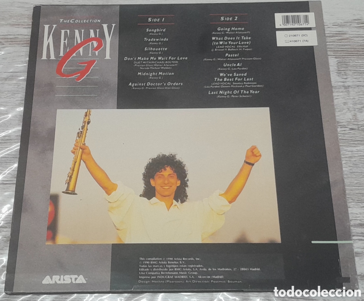 Discos de vinilo: KENNY G - THE COLLECTION - BMG ARIOLA 1990 - Foto 2