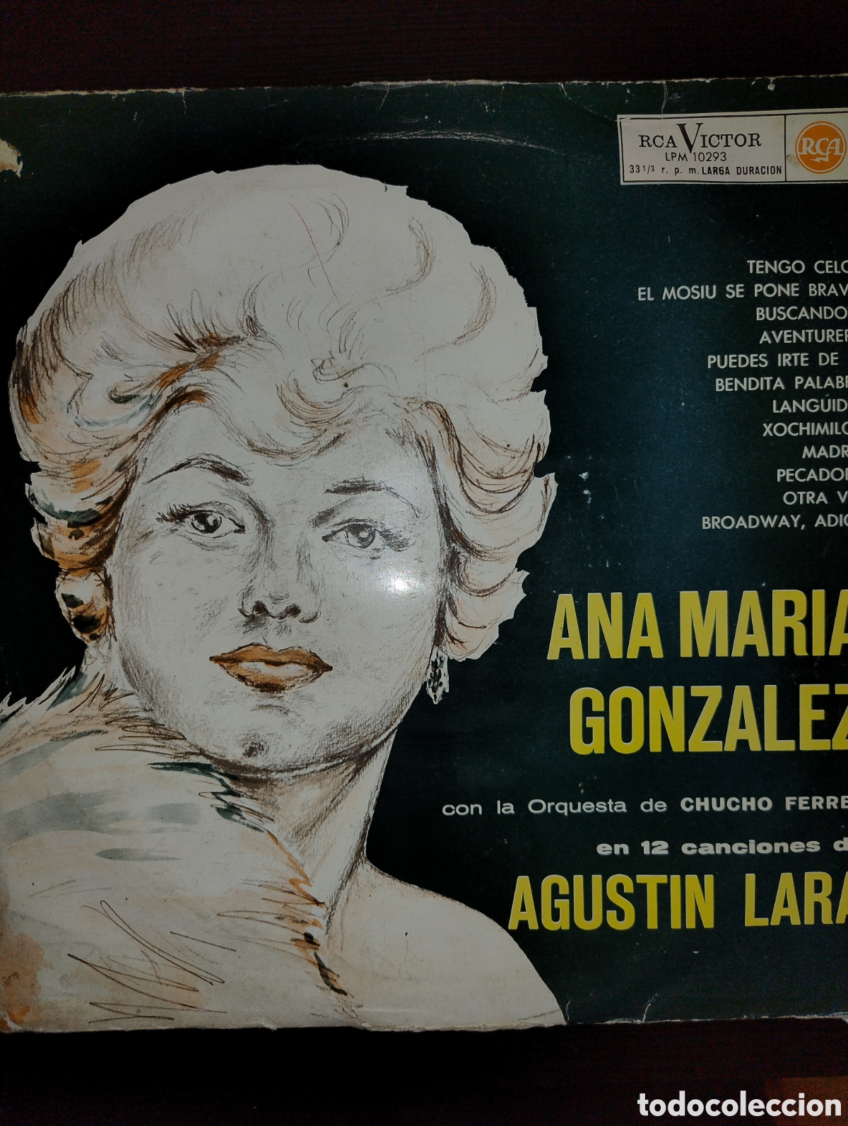 Discos de vinilo: Ana Mar&iacute;a Gonz&aacute;lez interpreta a Agust&iacute;n Lara LP - Foto 1