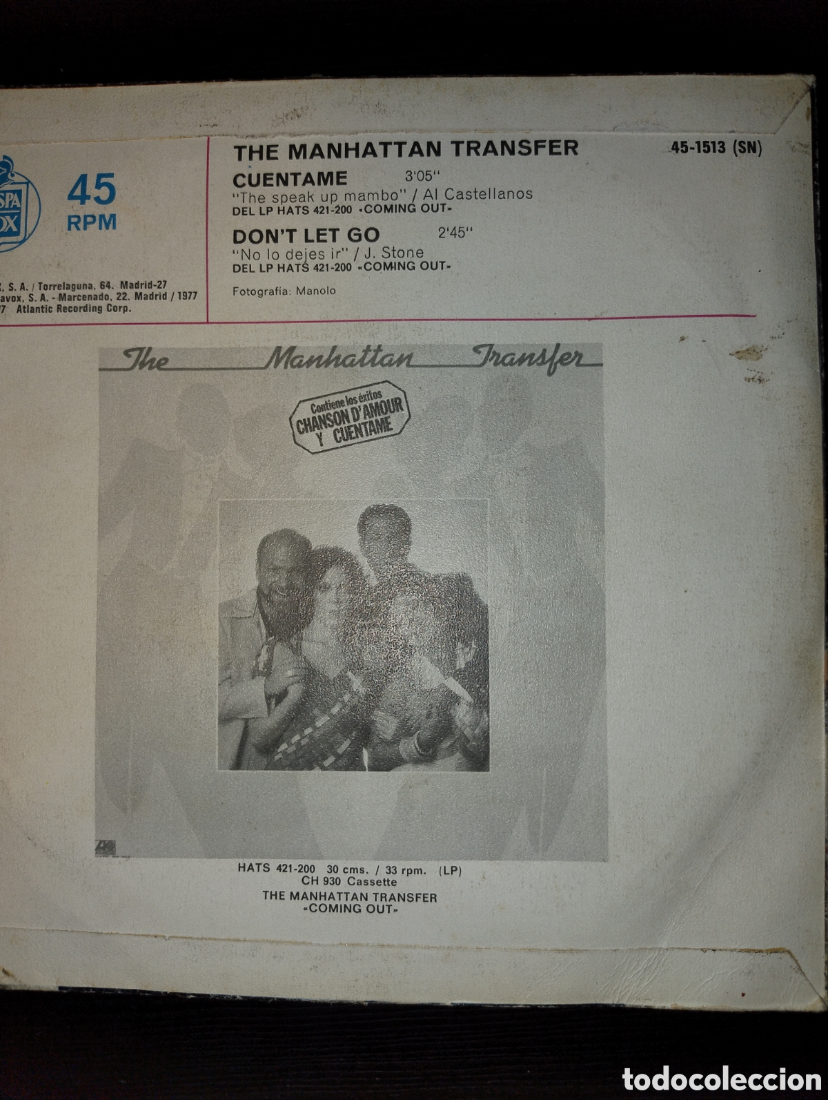 Discos de vinilo: Manhattan Transfer 45rpm - Foto 2