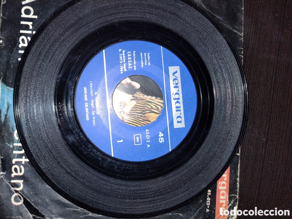 Discos de vinilo: Adriano celentano 45rpm - Foto 2