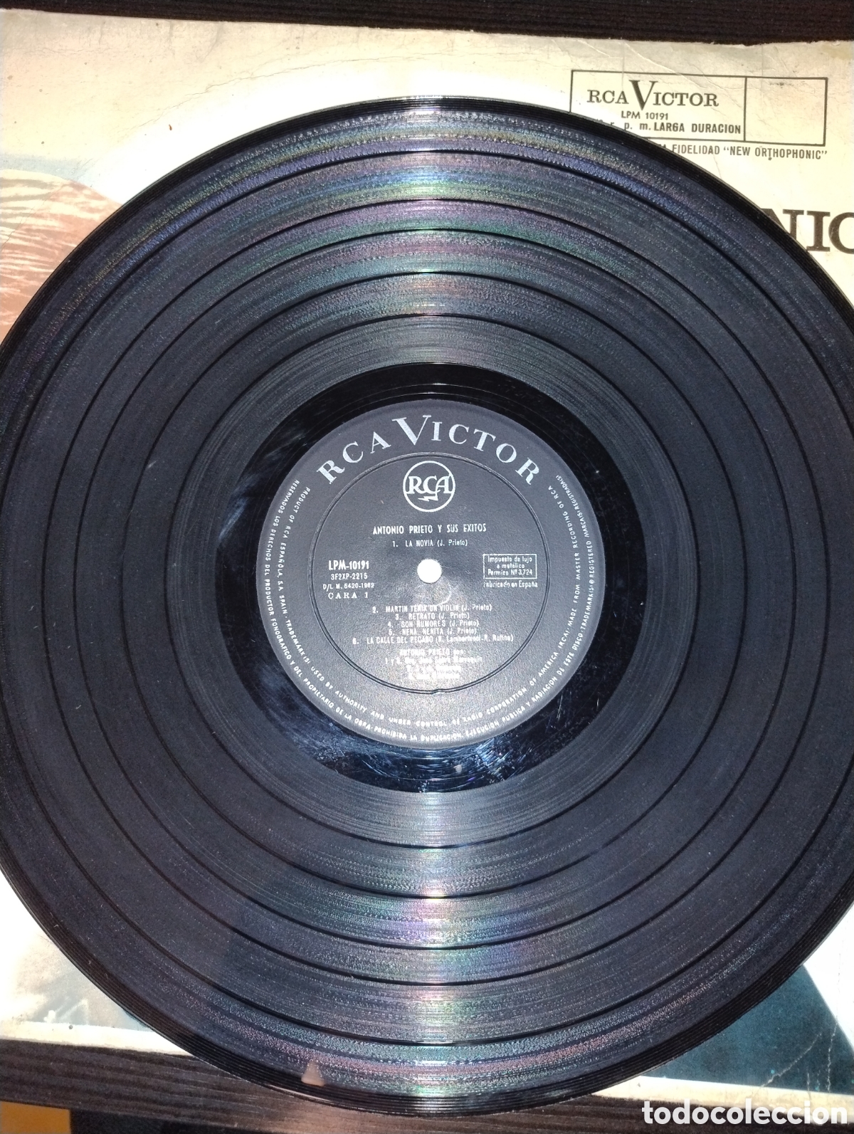 Discos de vinilo: Antonio Prieto y sus &eacute;xitos LP - Foto 3