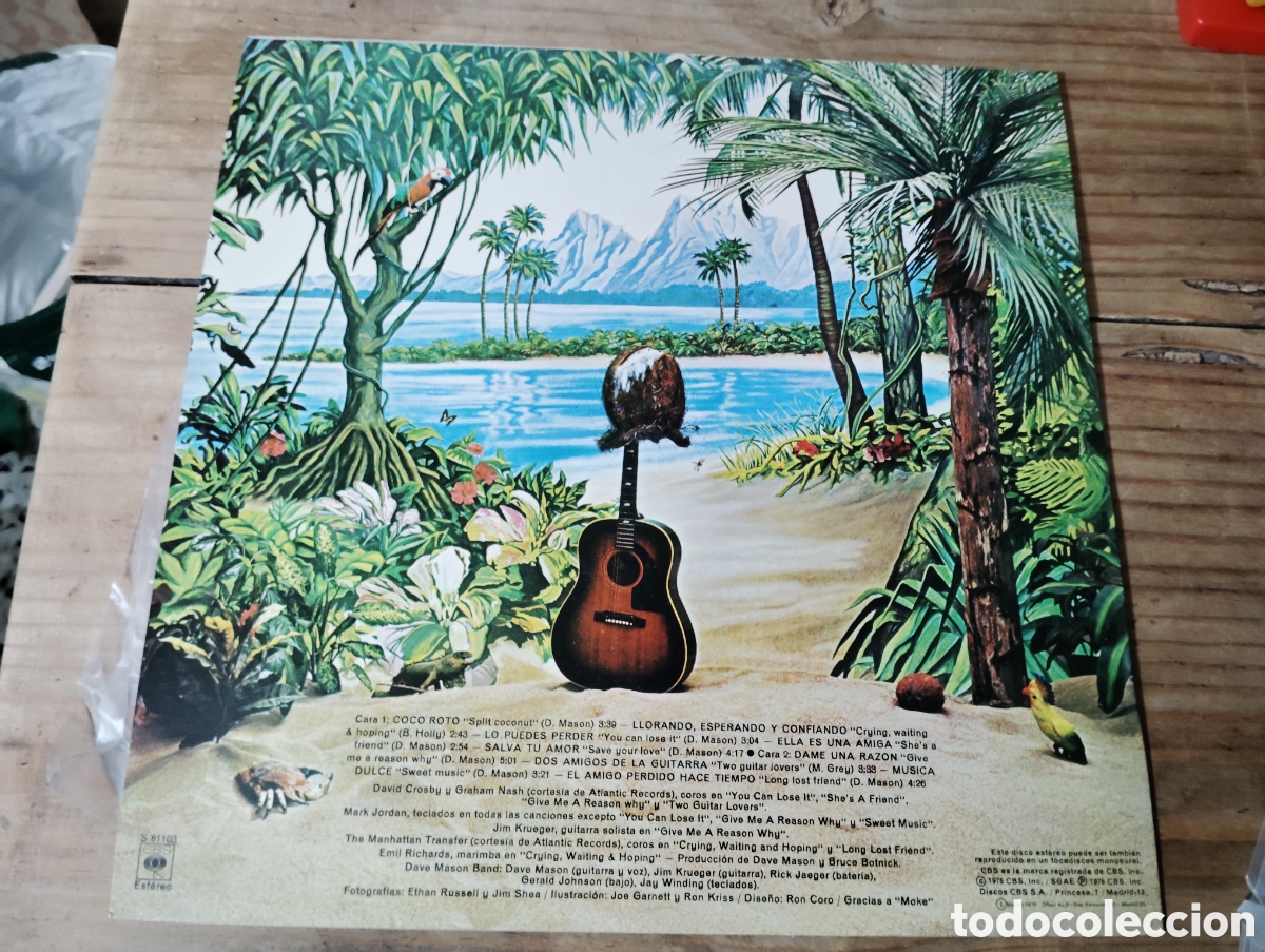 Discos de vinilo: DAVE MASON - SPLIT COCONUT , 1975 ESPA&Ntilde;A. - Foto 2