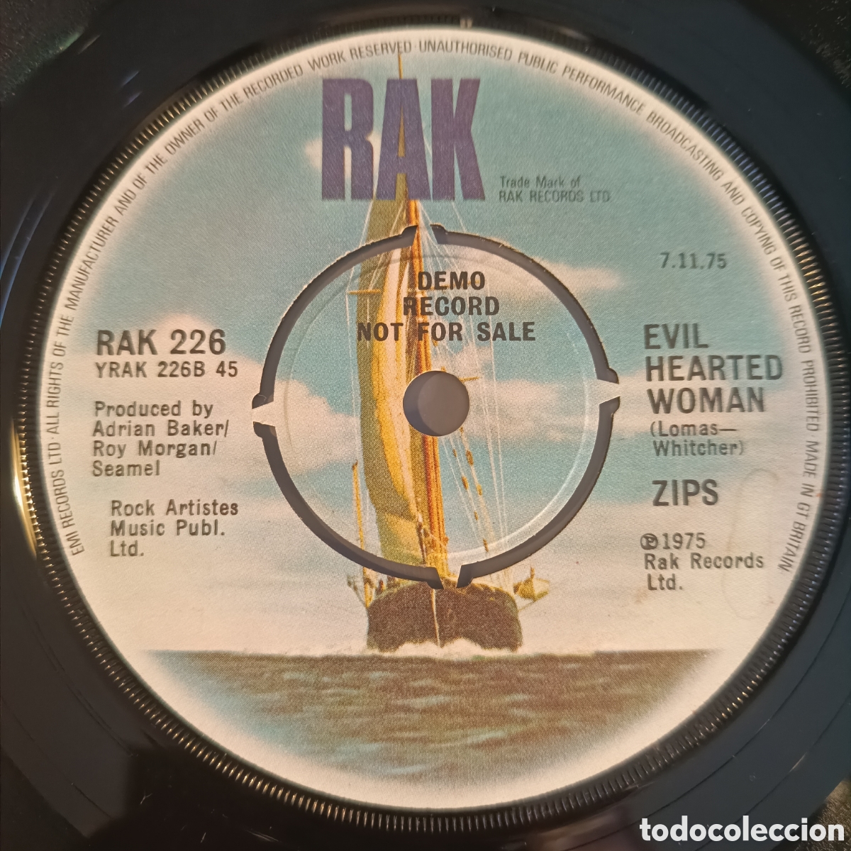 Discos de vinilo: Zips - Bye Bye Love (7&rdquo;, Single, Promo) - Foto 1