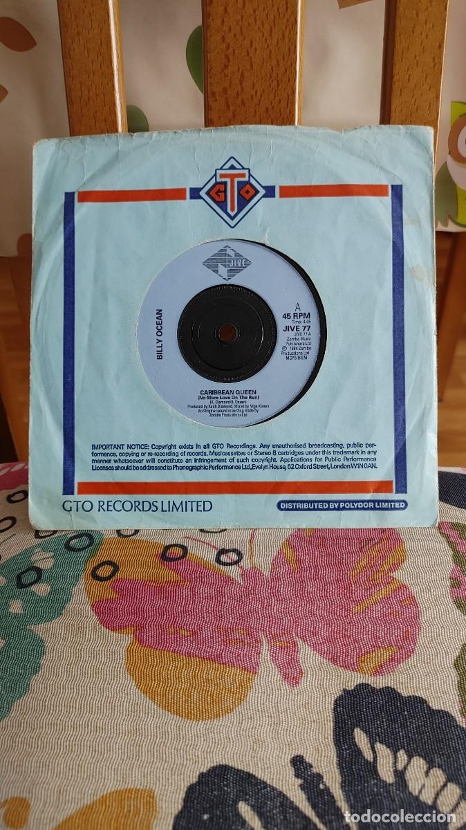 Discos de vinilo: BILLY OCEAN-SINGLE CARIBBEAN QUEEN - Foto 1