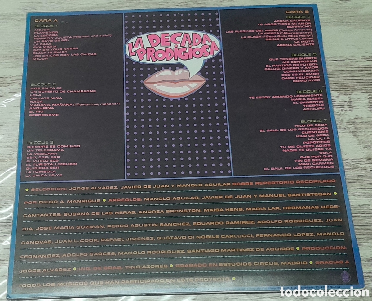 Discos de vinilo: LA DECADA PRODIGIOSA - LA DECADA PRODIGIOSA - HISPAVOX 1985 - Foto 2