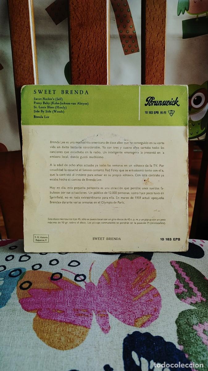 Discos de vinilo: BRENDA LEE-EP SWEET BRENDA - Foto 2