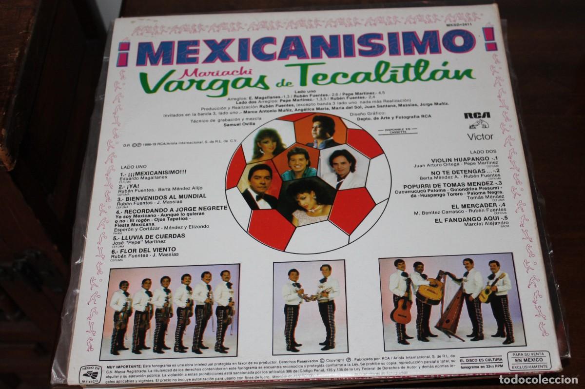 Discos de vinilo: MEXICANISIMO - MARIACHI VARGAS DE TECALITL&Aacute;N - Foto 2