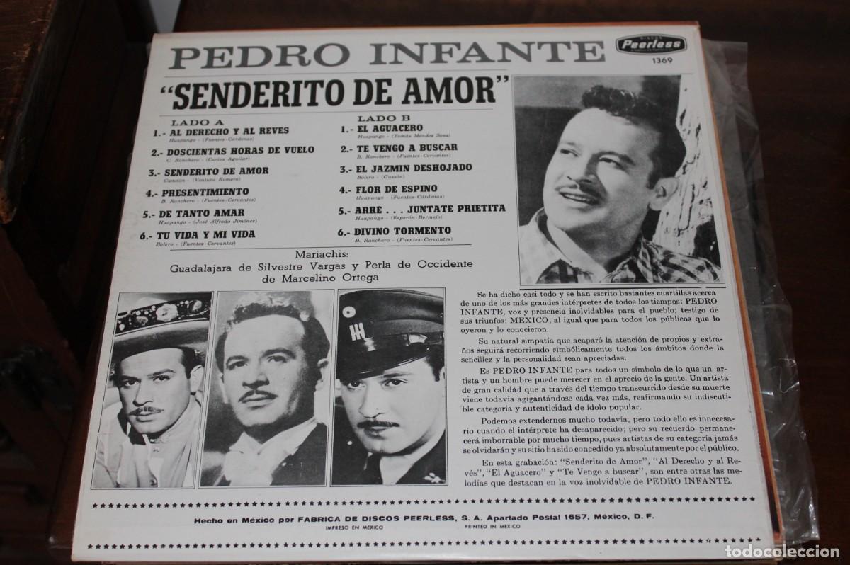 Discos de vinilo: PEDRO INFANTE - SENDERITO DE AMOR - Foto 2