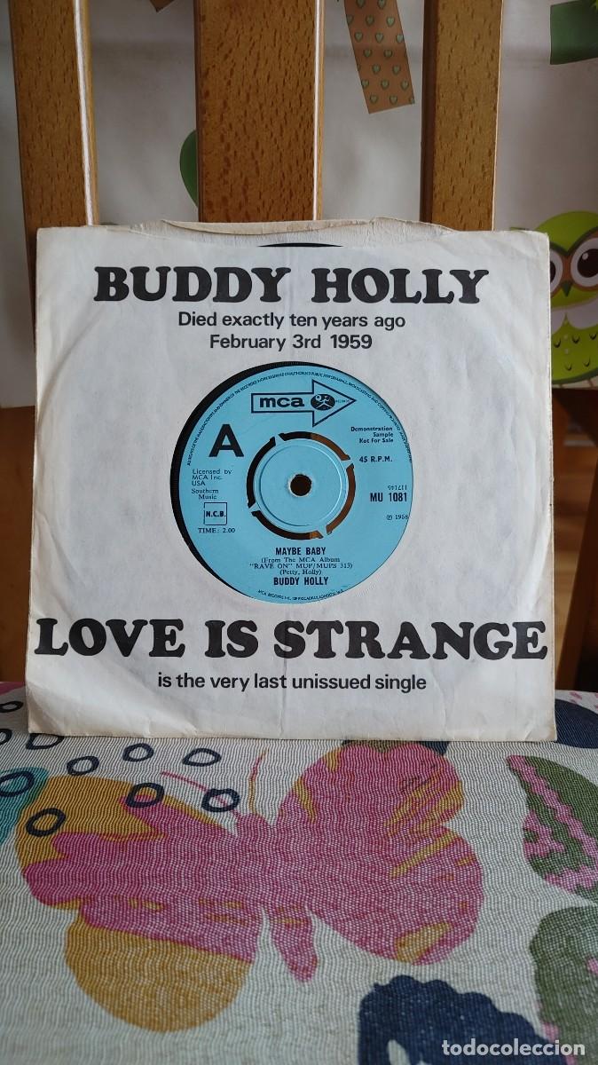 Discos de vinilo: BUDDY HOLLY-SINGLE MAYBE BABY - Foto 1