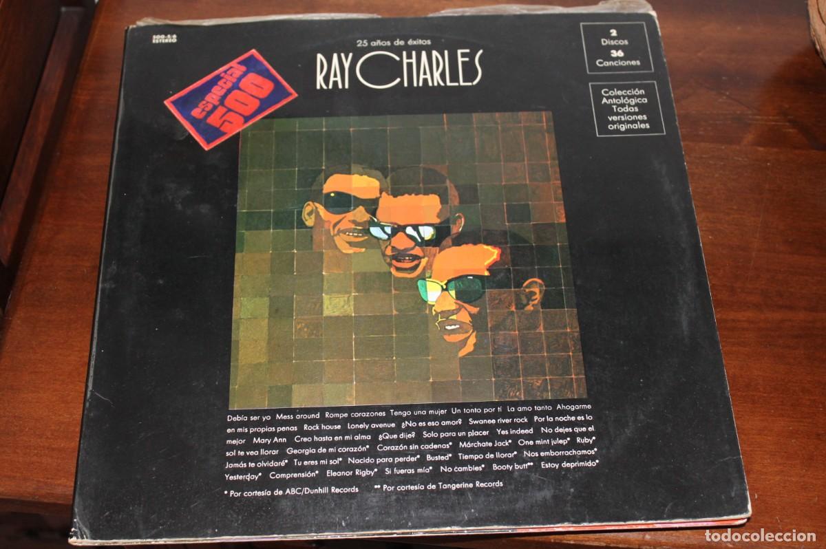 Discos de vinilo: RAY CHARLES - 25 A&Ntilde;OSD DE EXITOS - 2 DISCOS - Foto 1