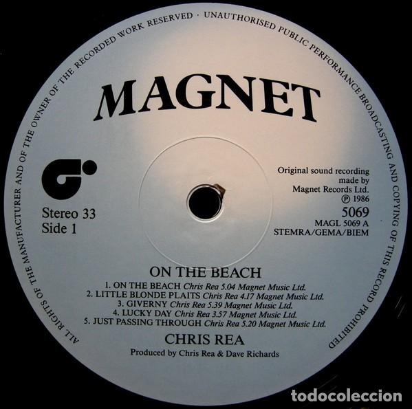 Discos de vinilo: vinilo Chris Rea &lrm;&ndash; On The Beach UK 1986 - Foto 3