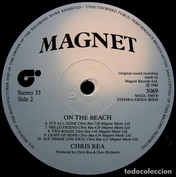 Discos de vinilo: vinilo Chris Rea &lrm;&ndash; On The Beach UK 1986 - Foto 4