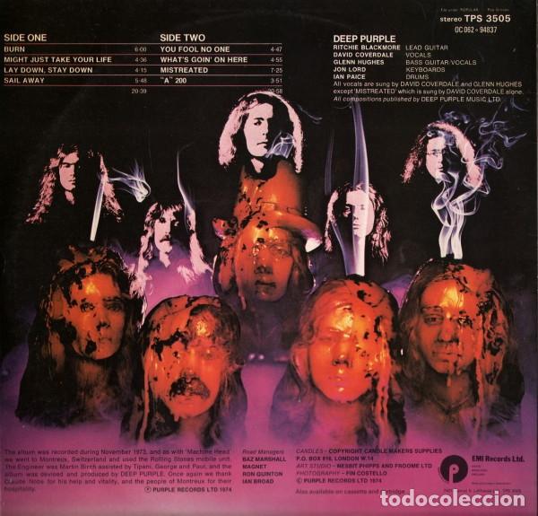 Discos de vinilo: vinilo Deep Purple &lrm;&ndash; Burn UK - Foto 2