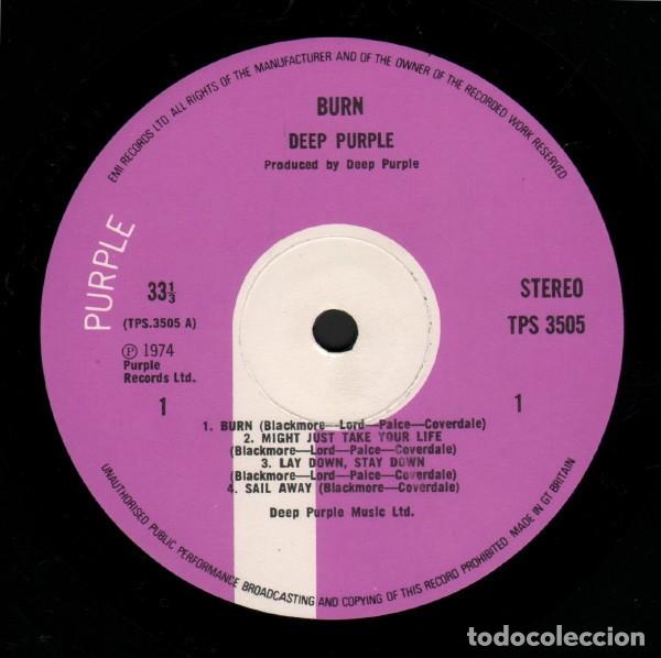 Discos de vinilo: vinilo Deep Purple &lrm;&ndash; Burn UK - Foto 3