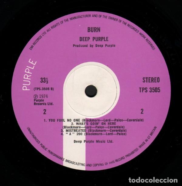 Discos de vinilo: vinilo Deep Purple &lrm;&ndash; Burn UK - Foto 4