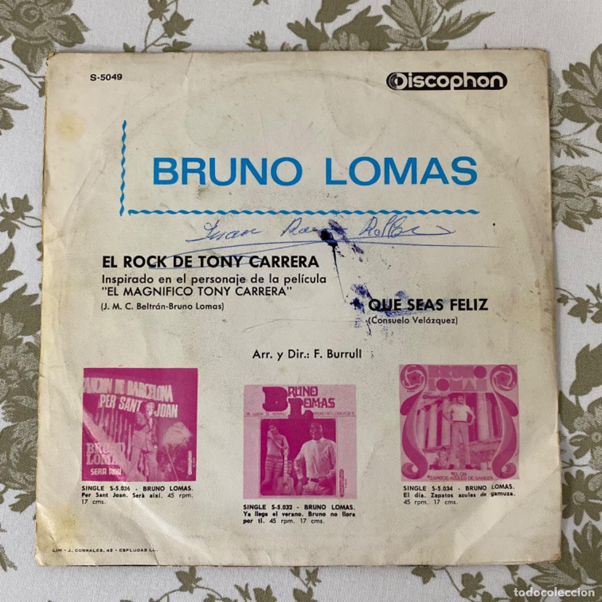 Discos de vinilo: BRUNO LOMAS EL ROCK DE TONI CARRERA - Foto 2