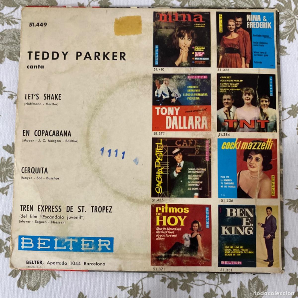 Discos de vinilo: TEDDY PARKER LET&rsquo;S SHAKE + 3 - Foto 2