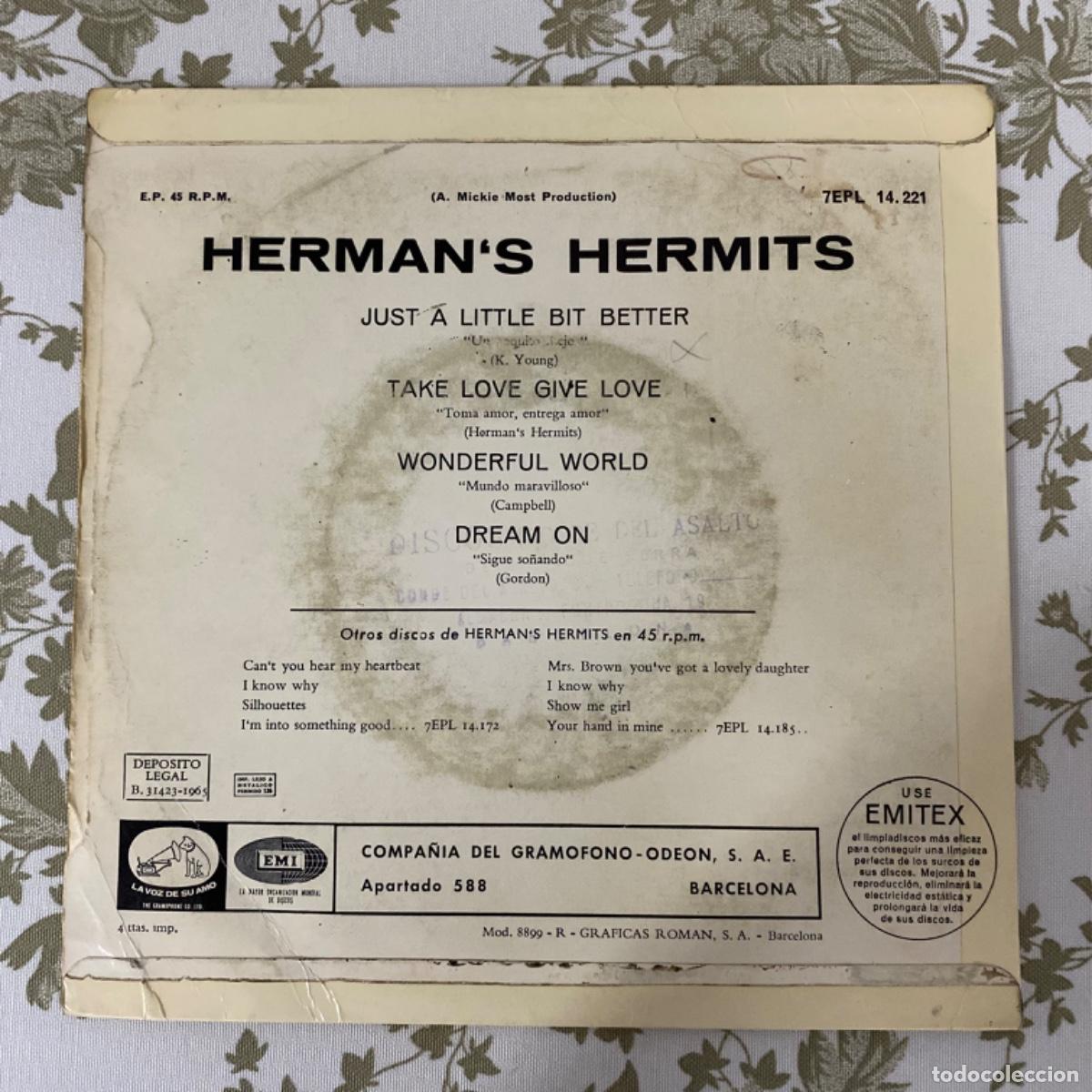 Discos de vinilo: HERMAN&rsquo;S HERMITS HITS - Foto 2