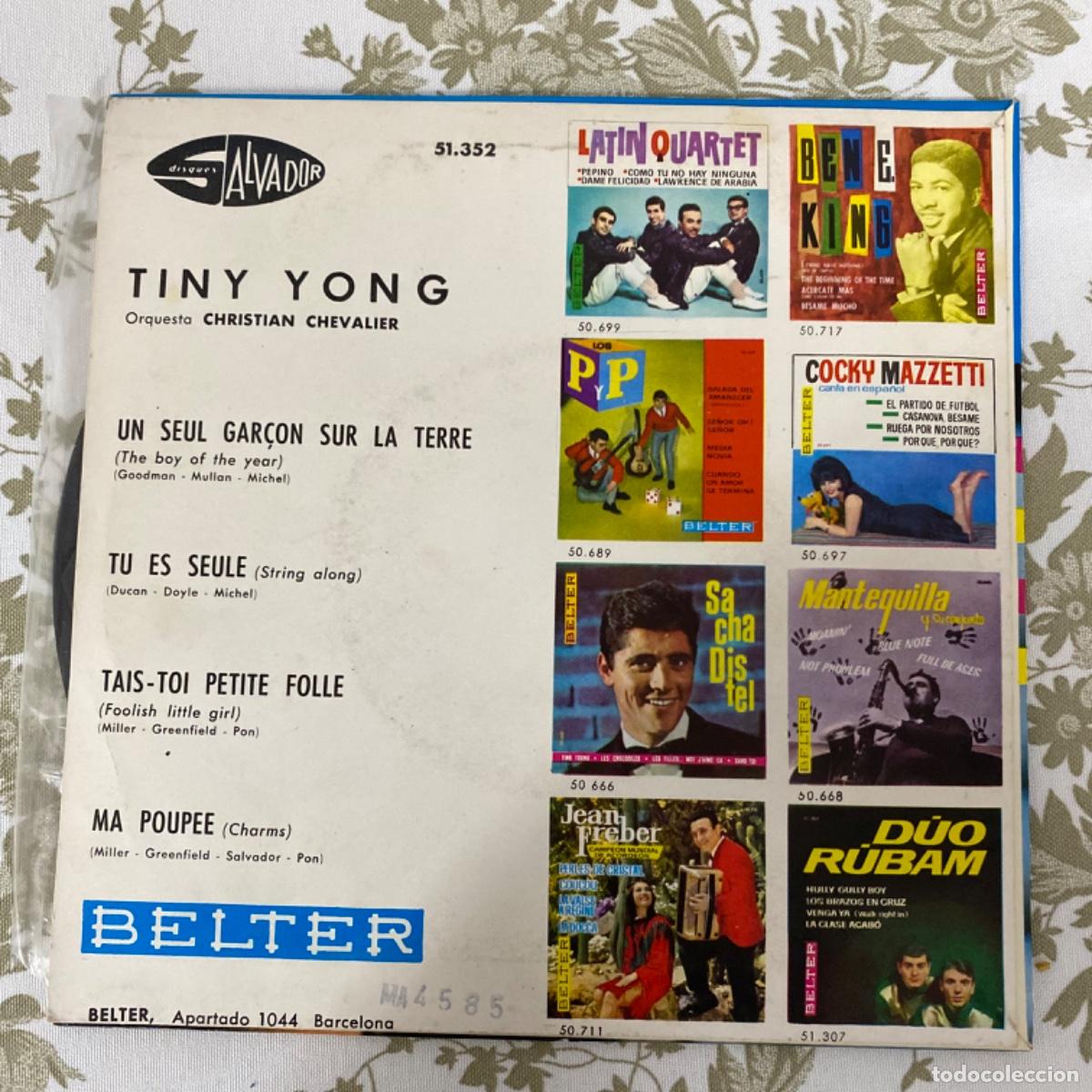 Discos de vinilo: TINY YONG UN SEUL GAR&Ccedil;ON SUR LA TERRE + 3 - Foto 3