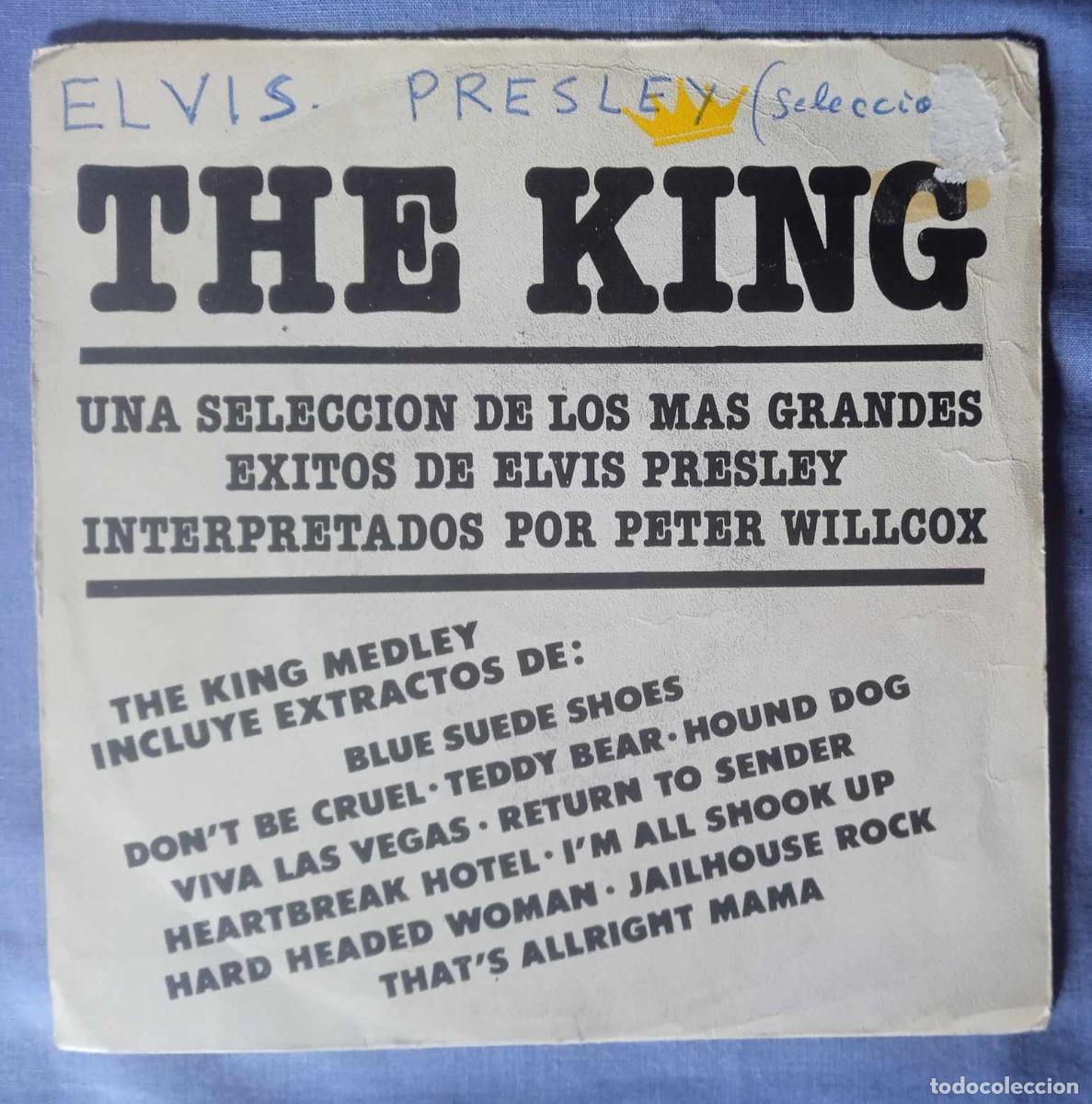 Discos de vinilo: PETER WILLCOX - THE KING - ELVIS PRESLEY - 1981 - Foto 2