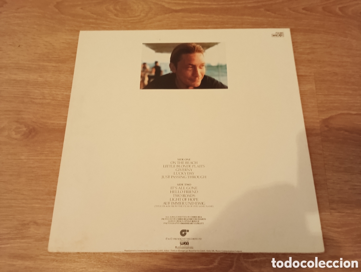 Discos de vinilo: Disco Chris Rea &ndash; On The Beach LP - Foto 3