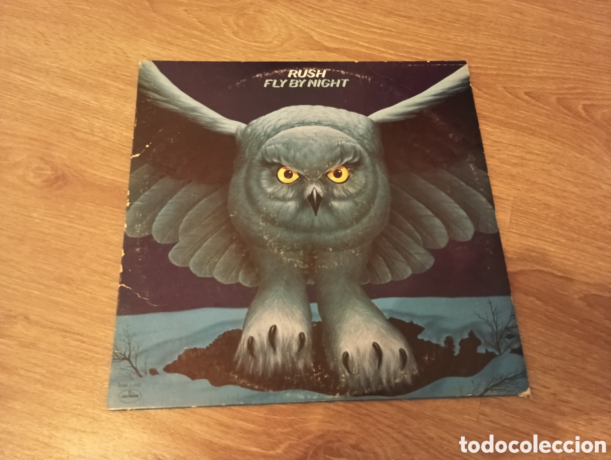 Discos de vinilo: disco de vinilo rush fly by night con loop campanas - Foto 2