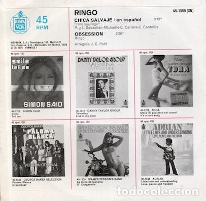 Discos de vinilo: Ringo &ndash; Canta en espa&ntilde;ol Chica salvaje - Foto 2